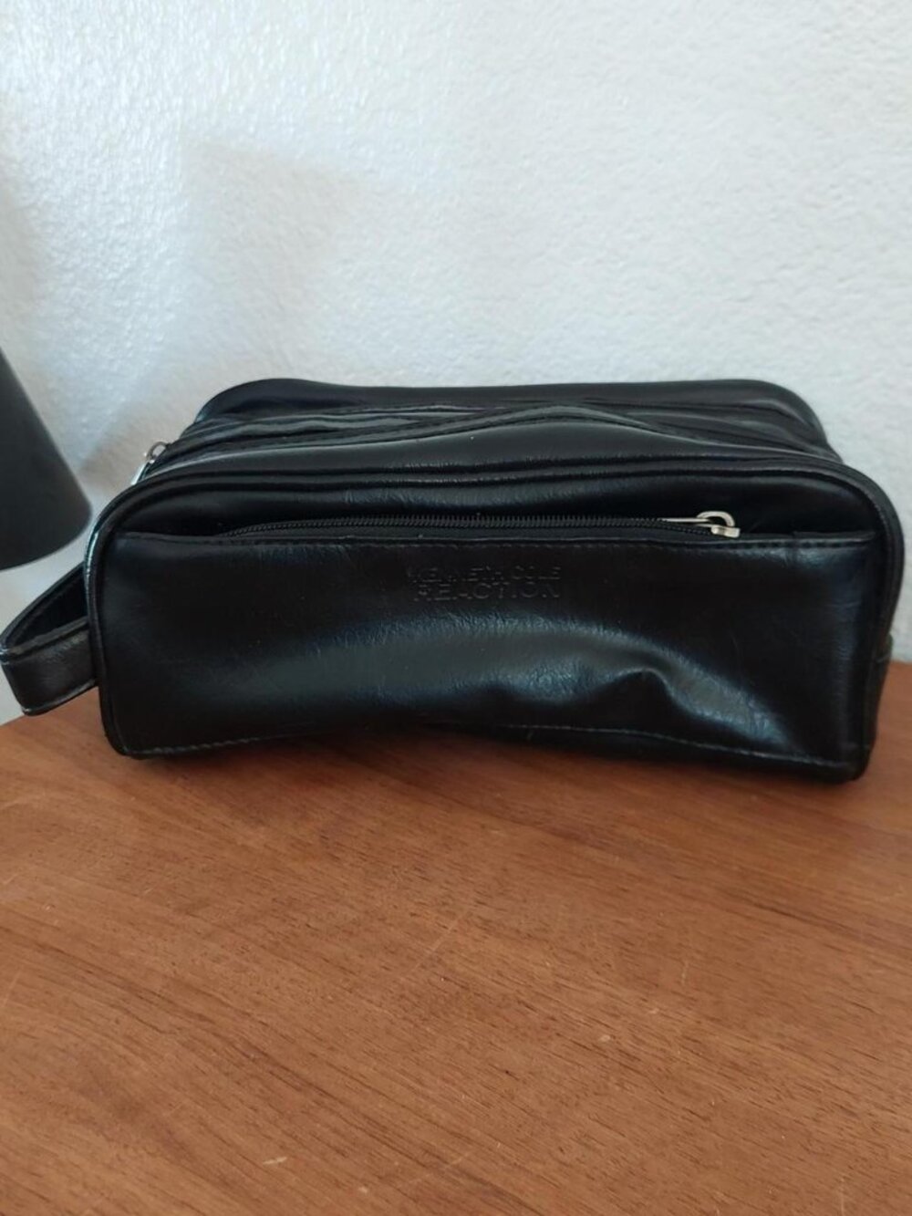 Kenneth Cole Reaction Men's Travel Toiletry Bag - Black Dopp Kit Shave Case